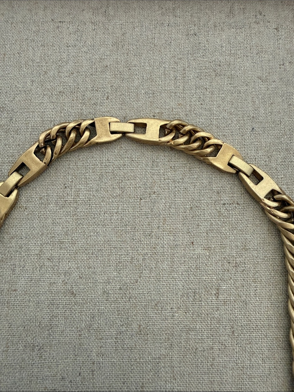 Stella & Dot Roar Lion Gold Crystal-Embellished Link Necklace - Picture 7 of 10